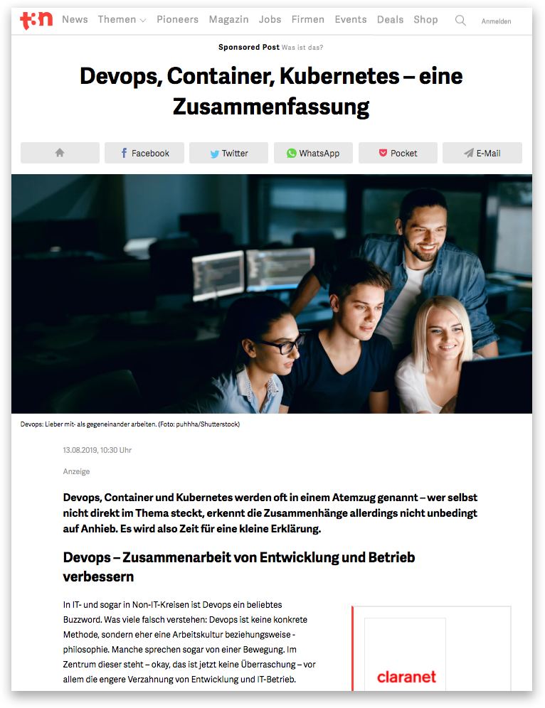 Sponsored Post Beispiel