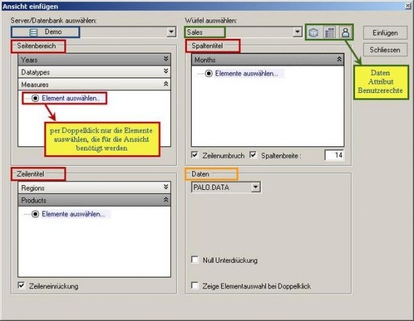Geübte Excel-Nutzer sollten mit dem Menüpunkt „Ansicht einfügen“ keine Probleme haben.