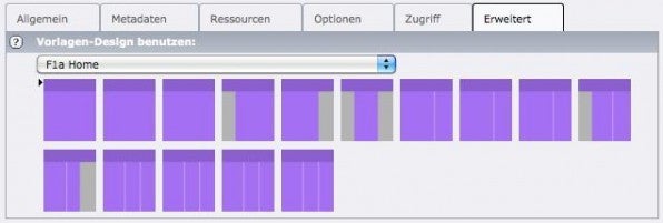 Das TemplaVoila-Framework stellt 15 Templatestrukturen bereit. Die HTML-Struktur kann man per TypoScript individualisieren.