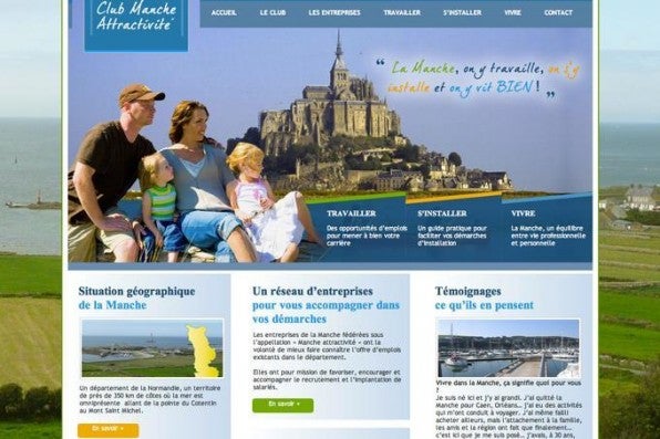 Mit WordPress kann man nicht nur Blogs entwerfen, sondern wie hier auch komplette Webseiten.