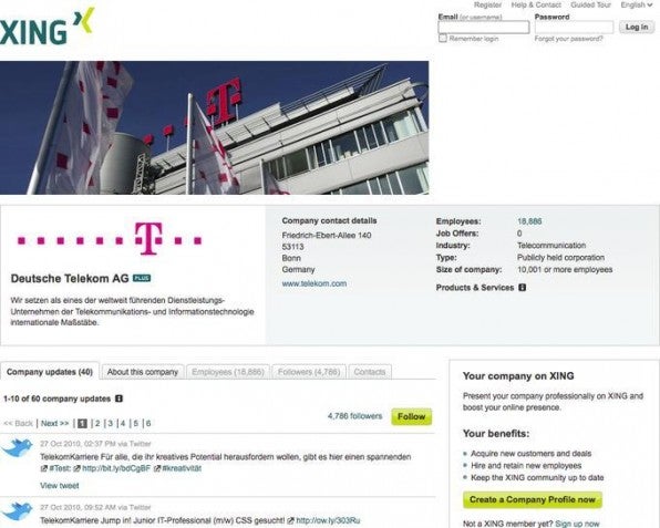 Die Deutsche Telekom gehört in Sachen Human Ressources zu den umtriebigeren Unternehmen in den Social Media. Auch über Xing versucht der Konzern Fachkräfte anzuwerben.