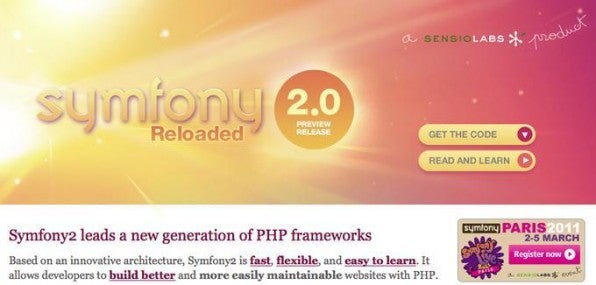 Symfony 2.0 ist eine vollständige Neuentwicklung und bewusst nicht rückwärtskompatibel.