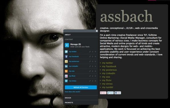 Eine der großen Stärken von flavors.me ist die Einbindung bekannter Social Networks und Streams.