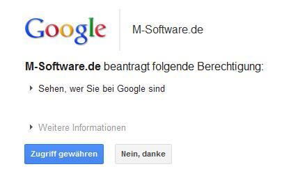 Google-Plus-Berechtigung