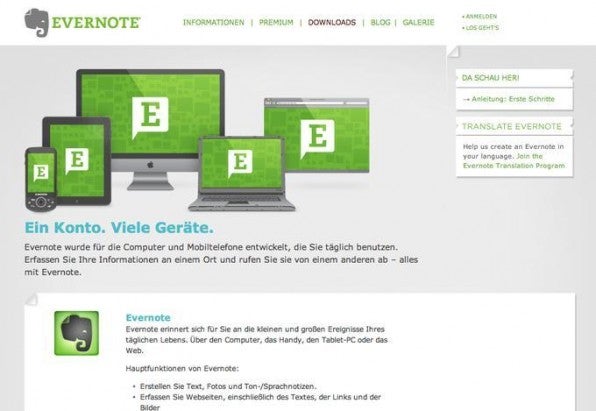 Egal, ob Evernotes Premium-Account im Web oder in einem App-Store gekauft wurde: Einmal bezahlt ist er auf allen Geräten nutzbar.