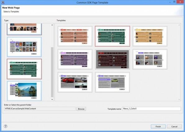 Die Smart TV Alliance bietet für den ersten Einstieg in die App-Entwicklung eine Reihe von Templates. Die Smart TV Alliance bietet für den ersten Einstieg in die App-Entwicklung eine Reihe von Templates.