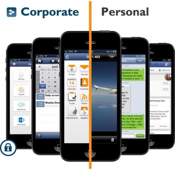 Firmen wie Excitor ermöglichen es, private und berufliche Daten auf Smartphone, Tablet und Laptop rechtlich einwandfrei zu trennen – etwa mit der DME Appbox. Firmen wie Excitor ermöglichen es, private und berufliche Daten auf Smartphone, Tablet und Laptop rechtlich einwandfrei zu trennen – etwa mit der DME Appbox.