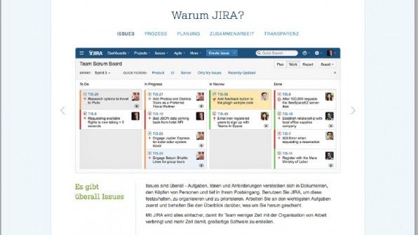 Von der Softwareschmiede Atlassian entwickelt, zählt Jira zu den besten Projektmanagement-Lösungen für Entwickler-Teams. (Screenshot: atlassian.com)