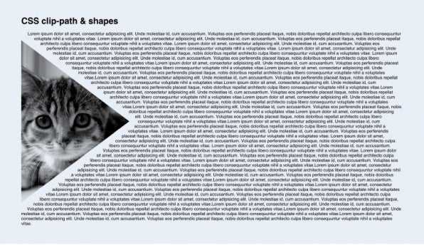 Hier kommt clip-path zum Einsatz, um das Bild mit einer Dreickform zu beschneiden. Zur Verdeutlichung wurde das komplette Bild noch einmal halbtransparent dahinter gelegt. Durch shape-outside orientiert sich der Text an der dreieckigen Bildkante. (Screenshot: t3n.me/clip-path-beispiel1 )