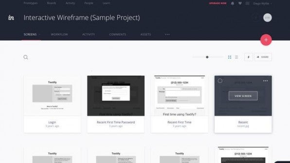 Invision Wireframes InVision: Das Prototyping-Tool für Designer im Kurzportrait: Visionen ...