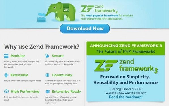 Das Zend-Framework hat zwar eine steile Lernkurve, gehört aber aufgrund der großen Flexibilität und anspruchsvollen Architektur dennoch zu den erfolgreichsten PHP-Frameworks im Enterprise-Segment. Das Zend-Framework hat zwar eine steile Lernkurve, gehört aber aufgrund der großen Flexibilität und anspruchsvollen Architektur dennoch zu den erfolgreichsten PHP-Frameworks im Enterprise-Segment.
