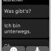 Vereinfachte Eingabe: Die Nachrichten-App der Apple Watch bietet Antwortvorschläge, um Eingaben zu vermeiden – was auf dem kleinen Screen absolut Sinn ergibt.