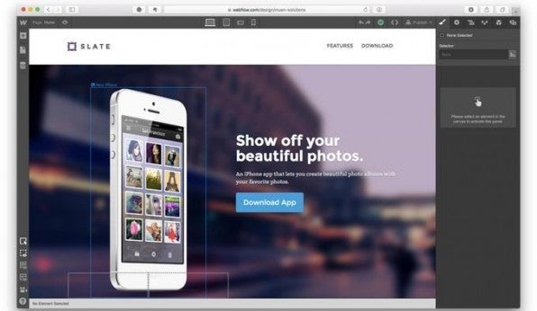 Mit Webflow können Webworker responsive Websites im Browser per Drag-and-Drop zusammenstellen. Den automatisch erzeugten Code können sie danach als Zip-Datei herunterladen. Mit Webflow können Webworker responsive Websites im Browser per Drag-and-Drop zusammenstellen. Den automatisch erzeugten Code können sie danach als Zip-Datei herunterladen.