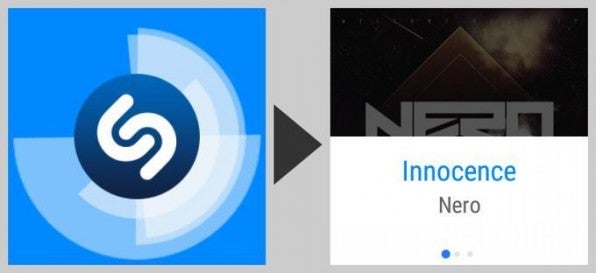 Fokussierung aufs Wesentliche: Die App Shazam kann auf Android Wear nur Songs erkennen und sonst nichts.