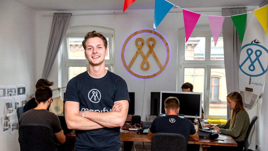 Mapify-Gründer Patrick Häde. (Foto: © Michael Hübner) Warum Apple auf das Startup dieses 24-Jährigen abfährt