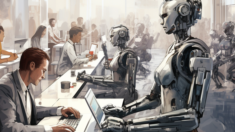 (Bild: Midjourney / t3n) Wenn Kollege Roboter Personaler vor ganz neue Herausforderungen stellt