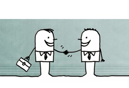 business & poignée de mains