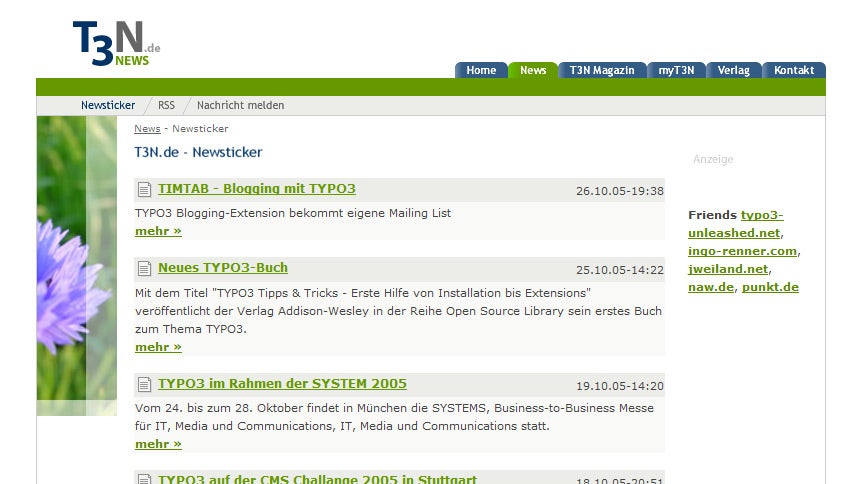 Im Jahr 2005 sah es hier noch ein kleines bisschen anders aus...