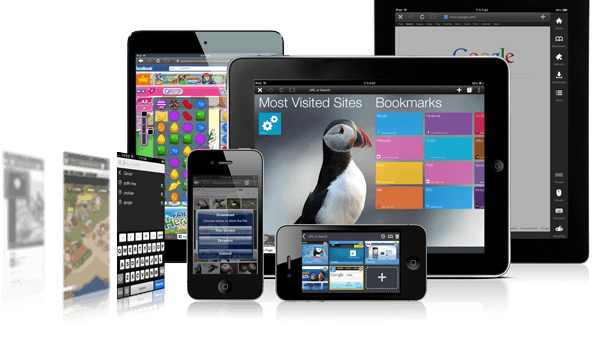Der mobile Browser Puffin ist sowohl für iOS als auch Android erhältlich. Screenshot: Puffin