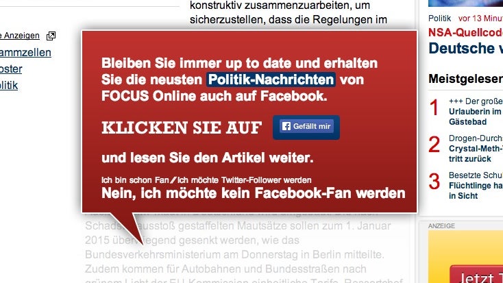 Pop-ups 2.0: Das ist die neue Generation der Nervbanner – sie hat dazu gelernt Pop-ups 2.0: Das ist die neue Generation der Nervbanner – sie hat dazu gelernt