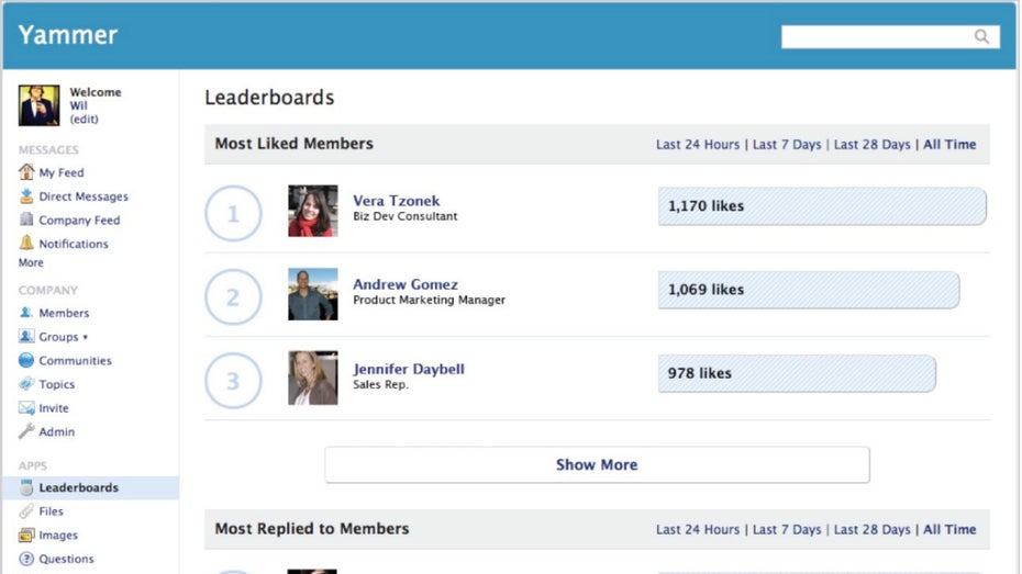 Neben Nobrainern wie Mail oder Messaging mit Skype und ähnlichen Apps gehören auch Social Intranets wie Yammer in die Kategorie der kollaborativen Kommunikation. (Bild: Microsoft)
