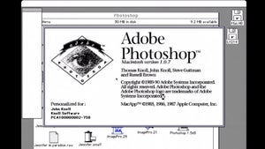 25 Jahre Photoshop: Hier bearbeitet Erfinder John Knoll ein Porträt mit der ersten Version