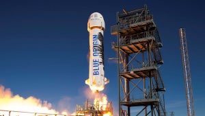 „That”s a dick„: Die besten Netzreaktionen auf Jeff Bezos” New-Shepard-Rakete