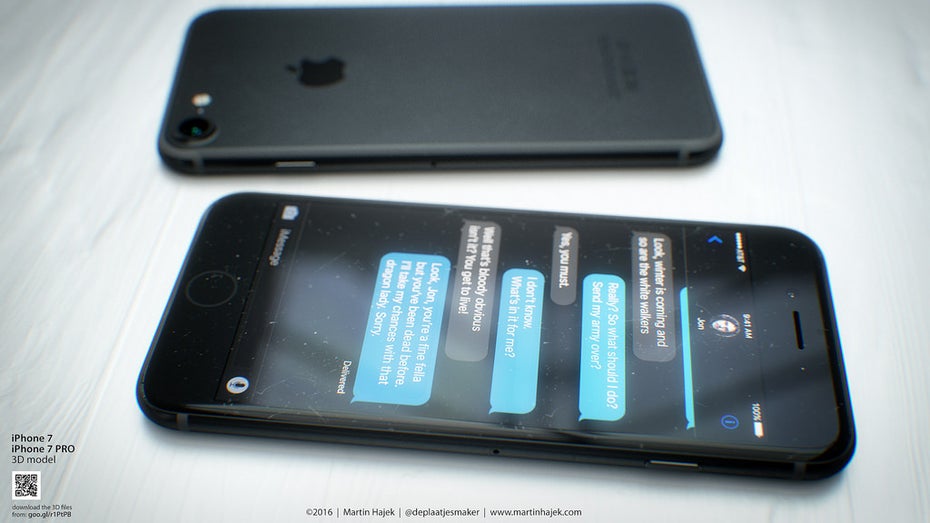 iPhone 7 in Schwarz. (Bild: Martin Hajek)