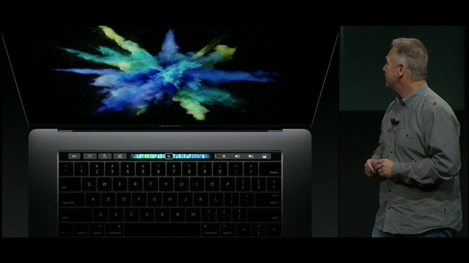 Unter Entwicklern tendenziell unbeliebt: Die Touchbbar des Macbook Pro.  (Bild: Apple)