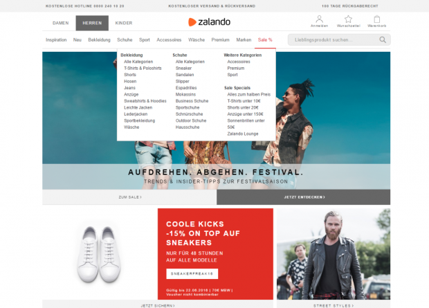 zalando_gender_optimierte_startseite