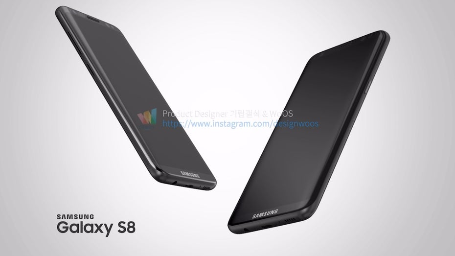 Samsung-Galaxy-S8-Renderbild. (Bild: Designwoos)