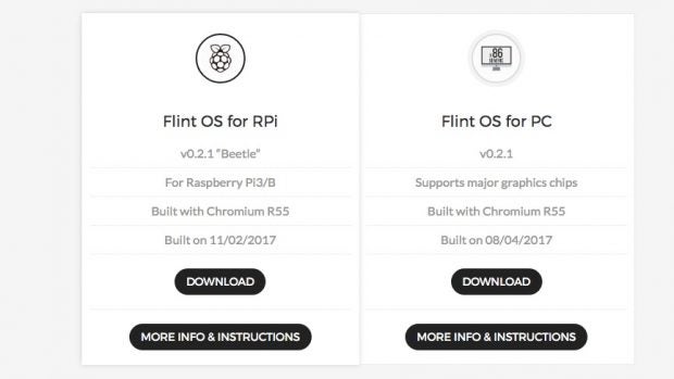 Flint OS: Chromium-OS-basiertes System für ARM und X86 – auch für den Raspi