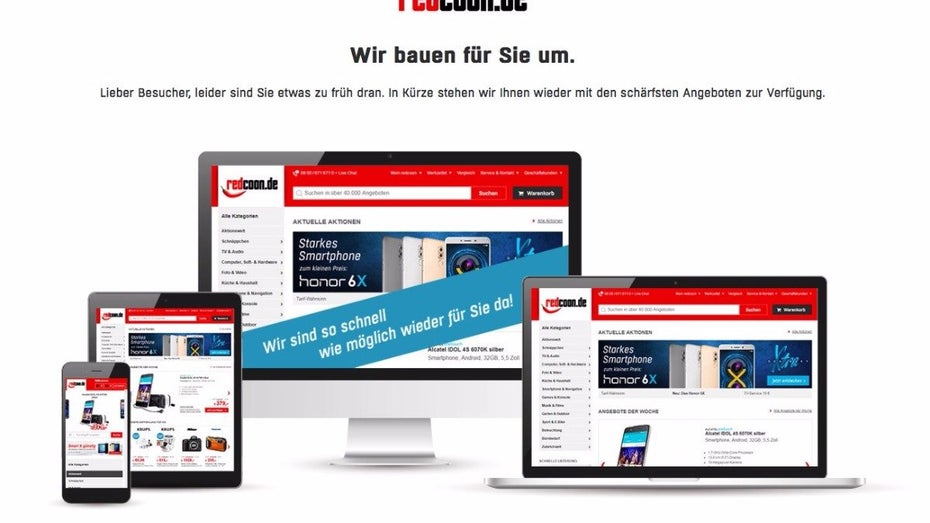 Redcoon komplett offline: Marke von Media-Markt-Saturn wird radikal umstrukturiert