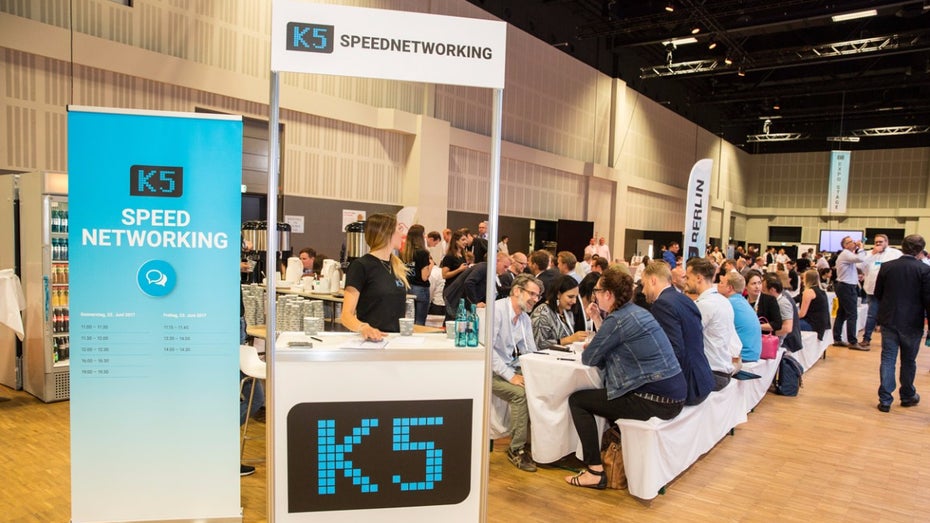 Ein organisiertes Speednetworking bot Gelegenheit zum Knüpfen neuer Kontakte. (Foto: K5 GmbH)