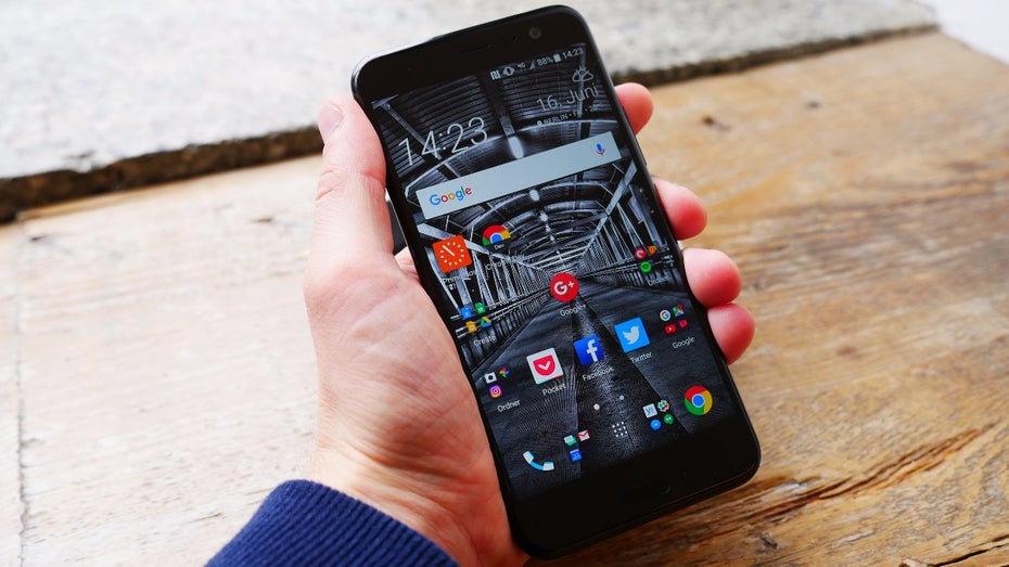 Das HTC U11 von vorne. (Foto: t3n)
