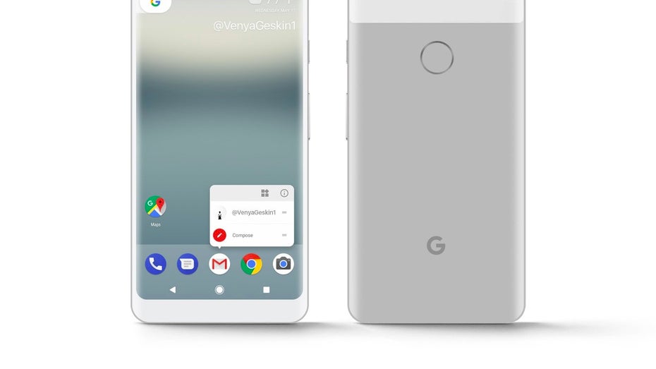 So könnte das Pixel XL 2 (2017) in Weiß aussehen ... (Mockup: Benjamin Geskin)
