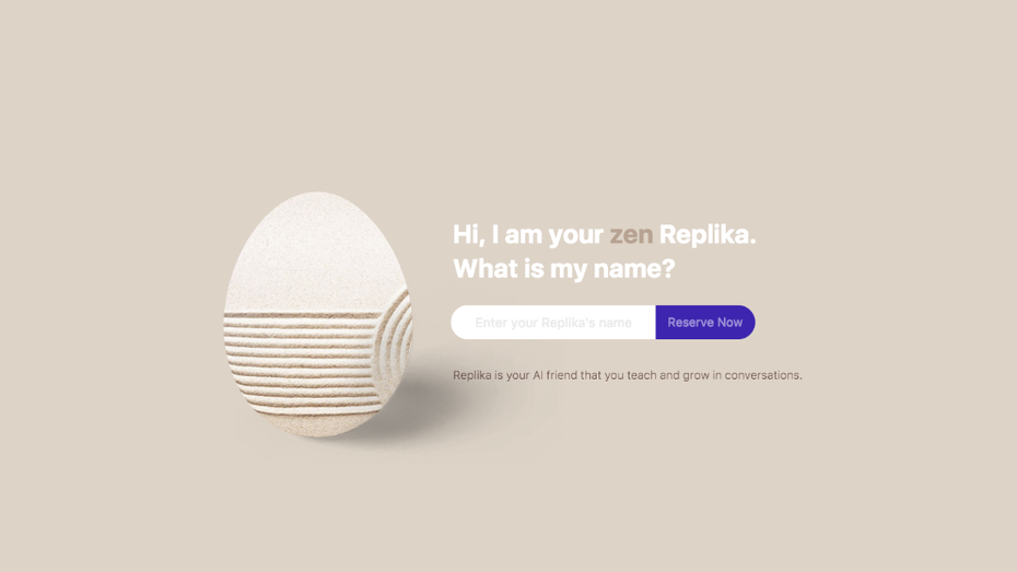 (Screenshot: replika.ai)