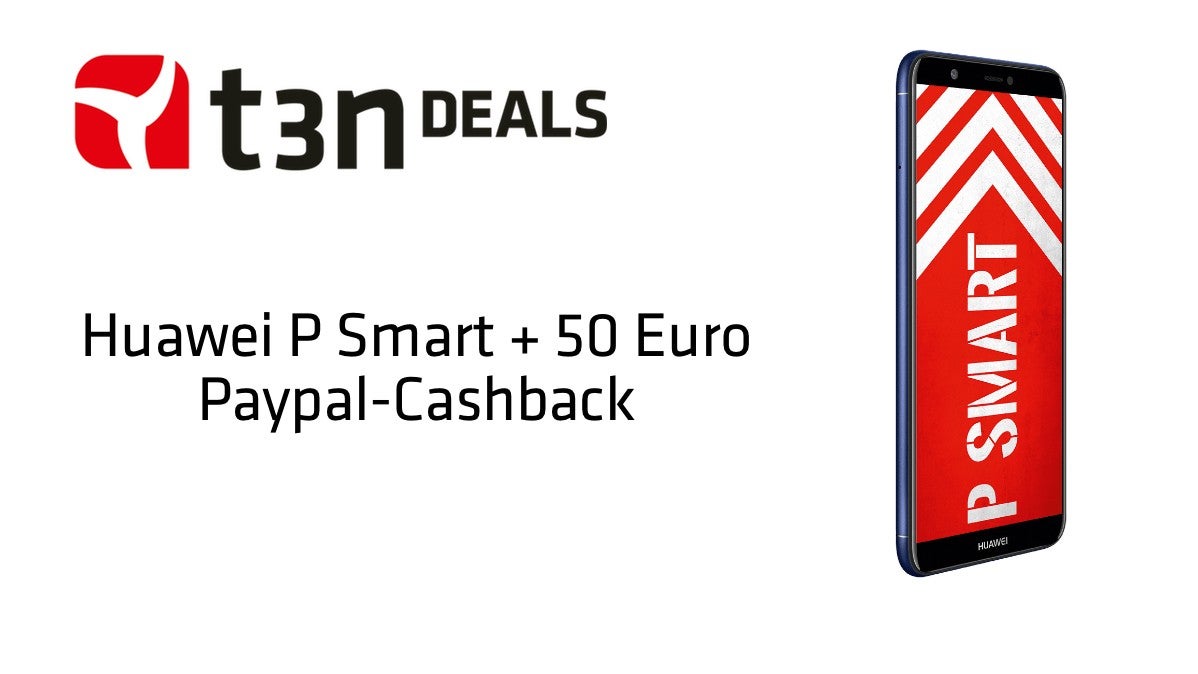 t3n-Deal des Tages: Huawei P Smart vorbestellen und 50 Euro Paypal-Guthaben sichern!