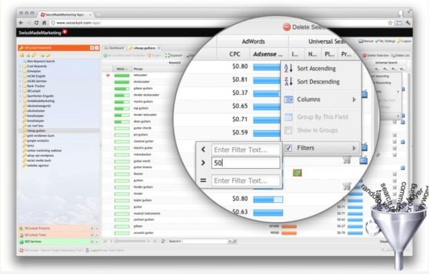 Keyword-Recherche Tools: SECockpit