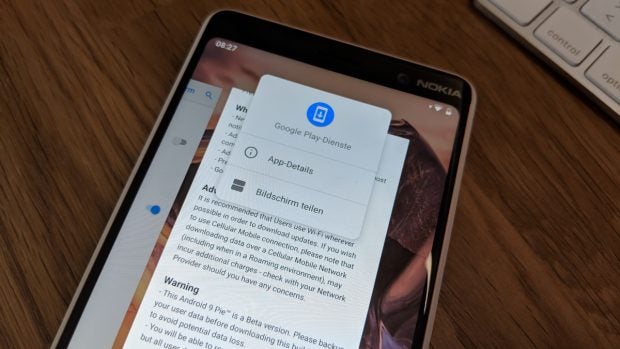 Der Multi-Window-Modus ist unter Android 9 Pie schwerer als noch unter Oreo zu erreichen. (Foto: t3n.de)