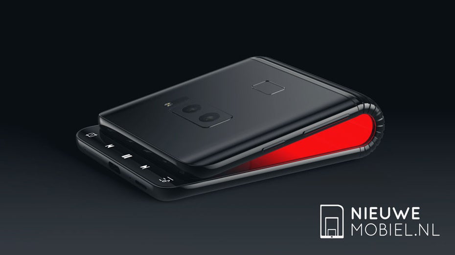 So könnte das Samsung Galaxy F aussehen. (Renderbild: Nieuwemobiel)