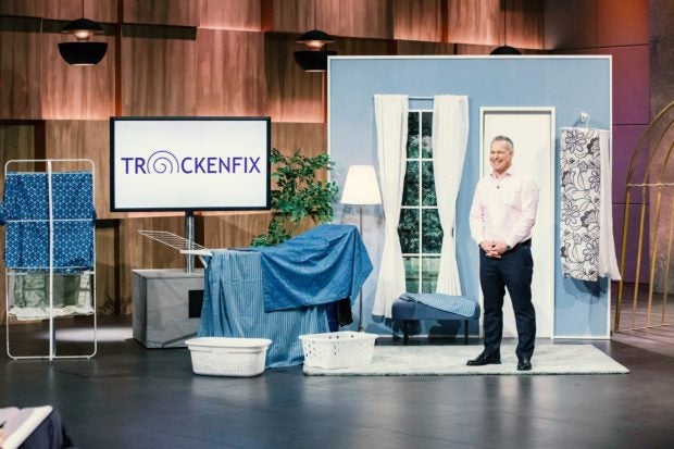 Trockenfix-Gründer Andreas Plath bei DHDL: (Foto: MG RTL D / Bernd Michael Maurer)