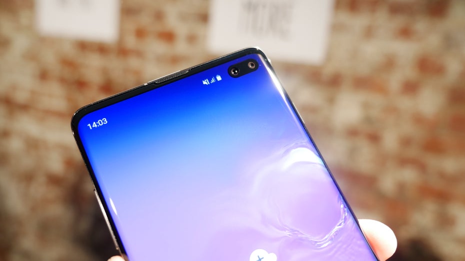 Samsung Galaxy S10 Plus mit Hole-Punch-Kamera.  (Foto: t3n)
