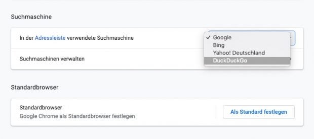 Duckduckgo in Chrome