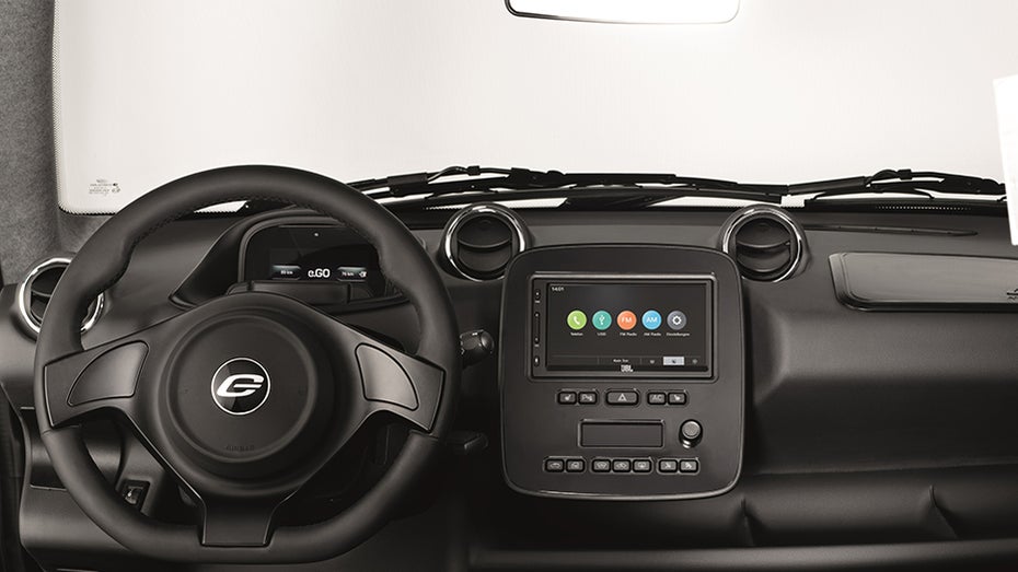 Ego Life – das Infotainment-System kostet extra. (Foto: Ego Mobility)