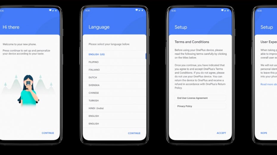 So könnte OxgenOS auf Basis von Android 10 Q aussehen. (Bild: Léandro Tijink)