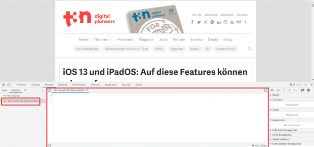 Editor für JavaScript-Code