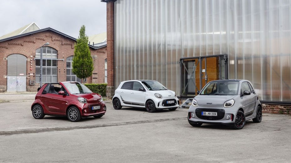 Elektrisch und noch smarter: Daimler zeigt überarbeitete Smart-Modelle