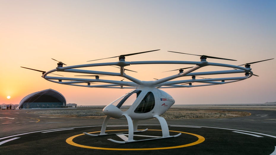 Europapremiere: Volocopter hebt in Stuttgart ab. (Foto: Volocopter)