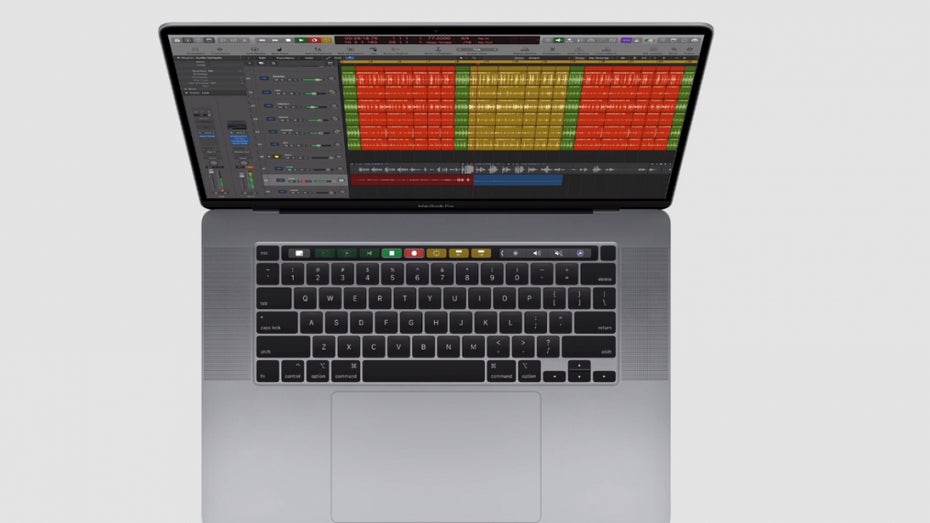 Macbook Pro 16 von oben. (Bild: Apple)